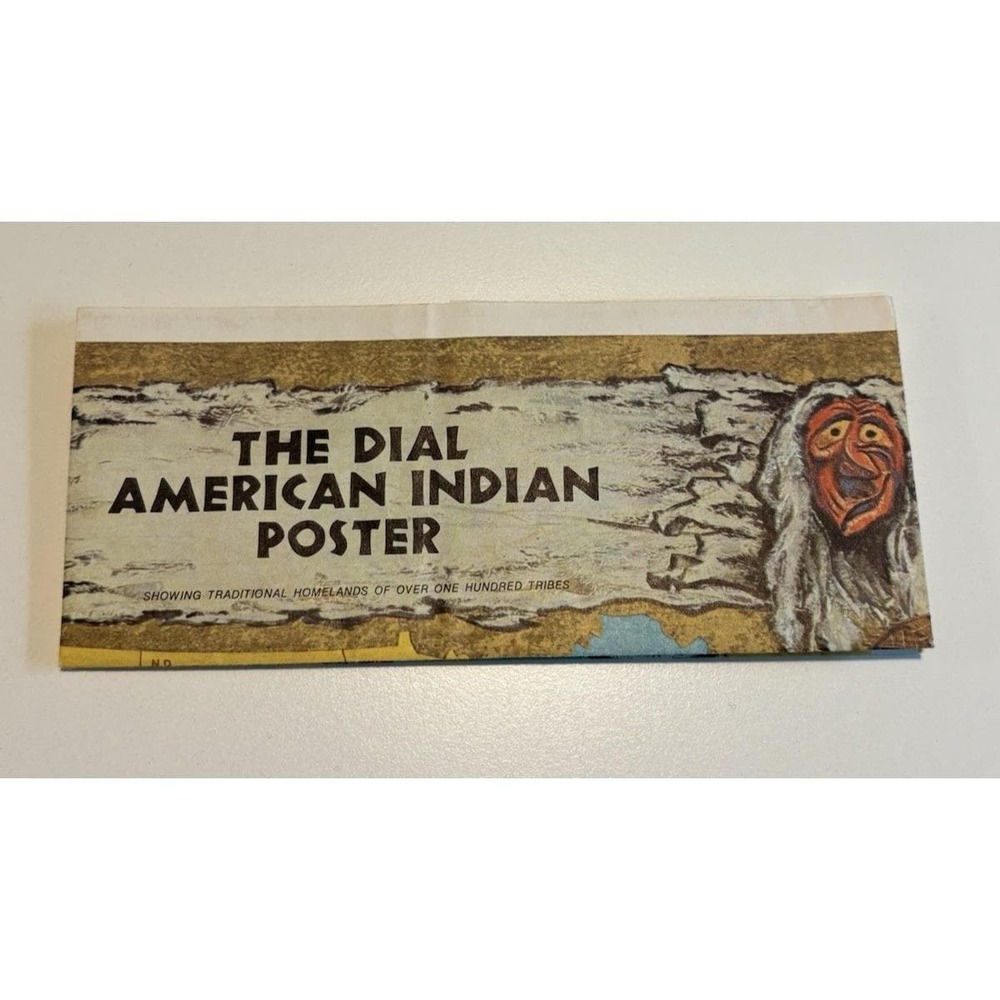 Rand McNally Dial American Indian Poster‎ 1972 18 x 12" Paper George Armstrong